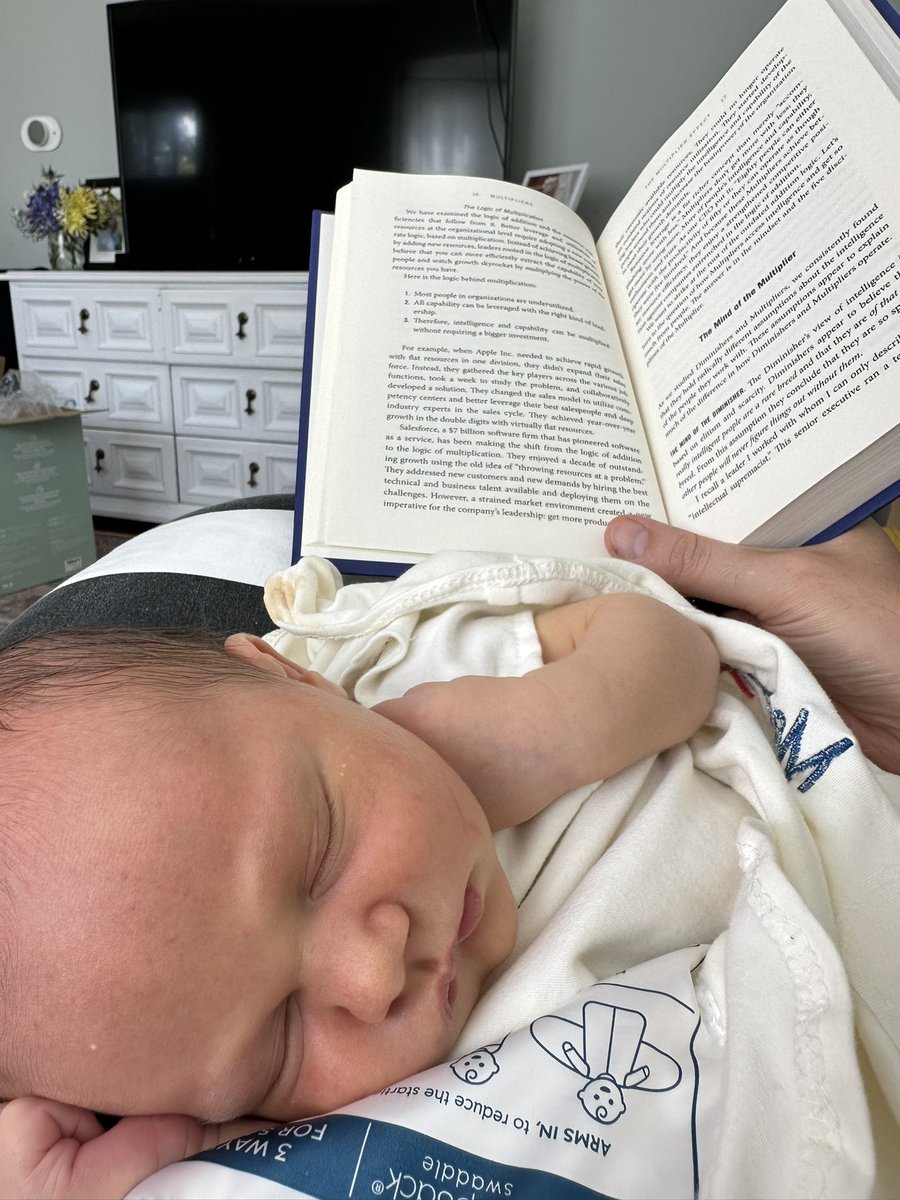 DavidsonTodd's tweet image. The only thing better than coffee and a book: sleeping baby and a book.