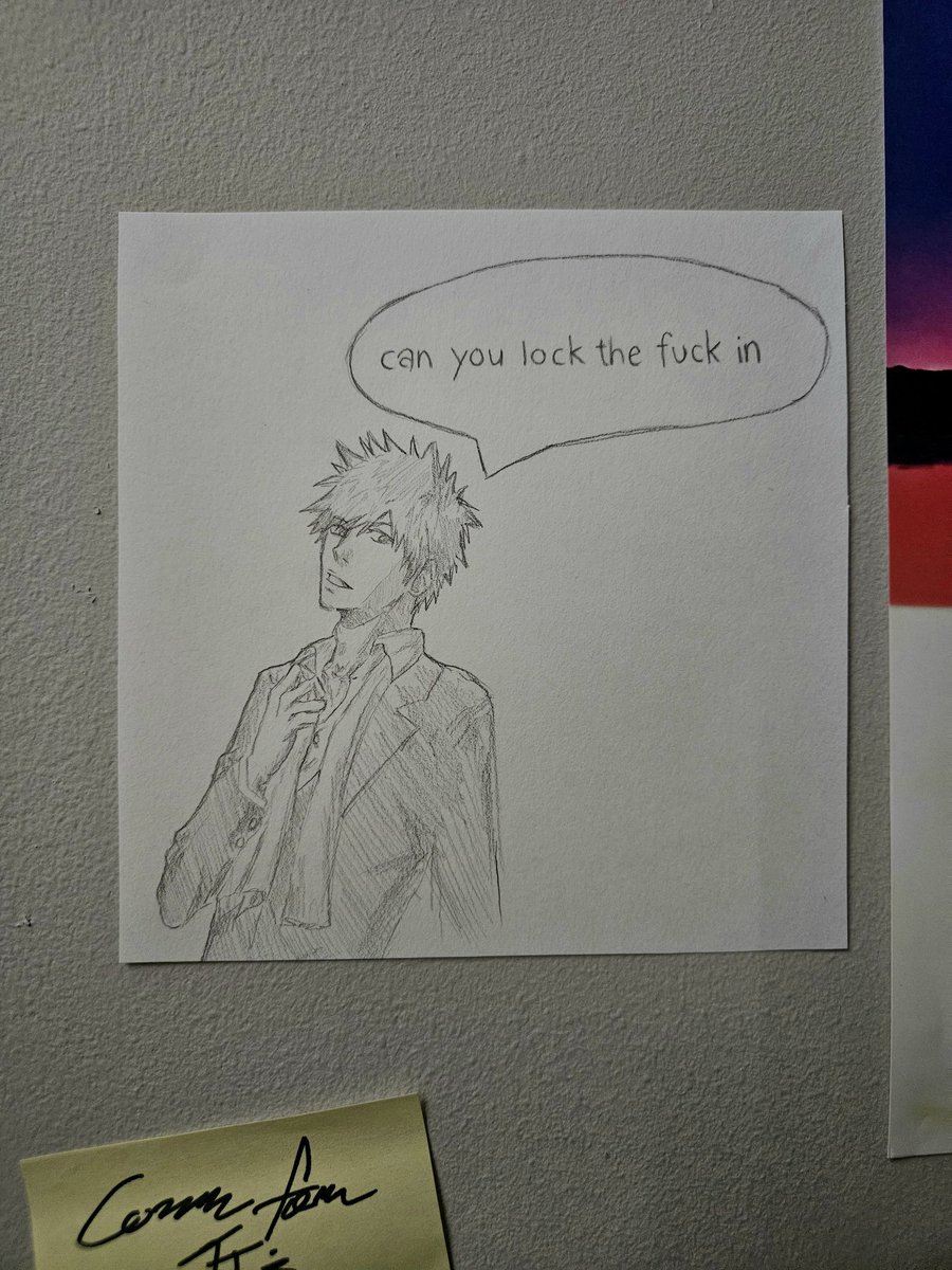 napoandrew's tweet image. New addition to keep me motivated #ichigokurosaki ❤️