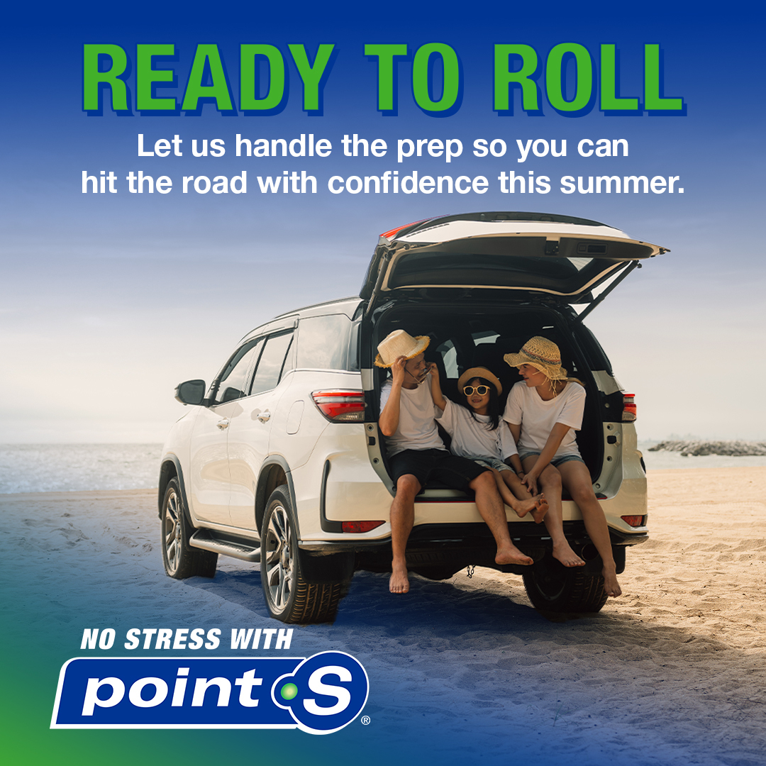 pointsauto's tweet image. Tires? Checked. Fluids? Topped. Confidence? Full tank.

#ReadyToRoll #NoStressWithPointS #PointS #RoadTripReady