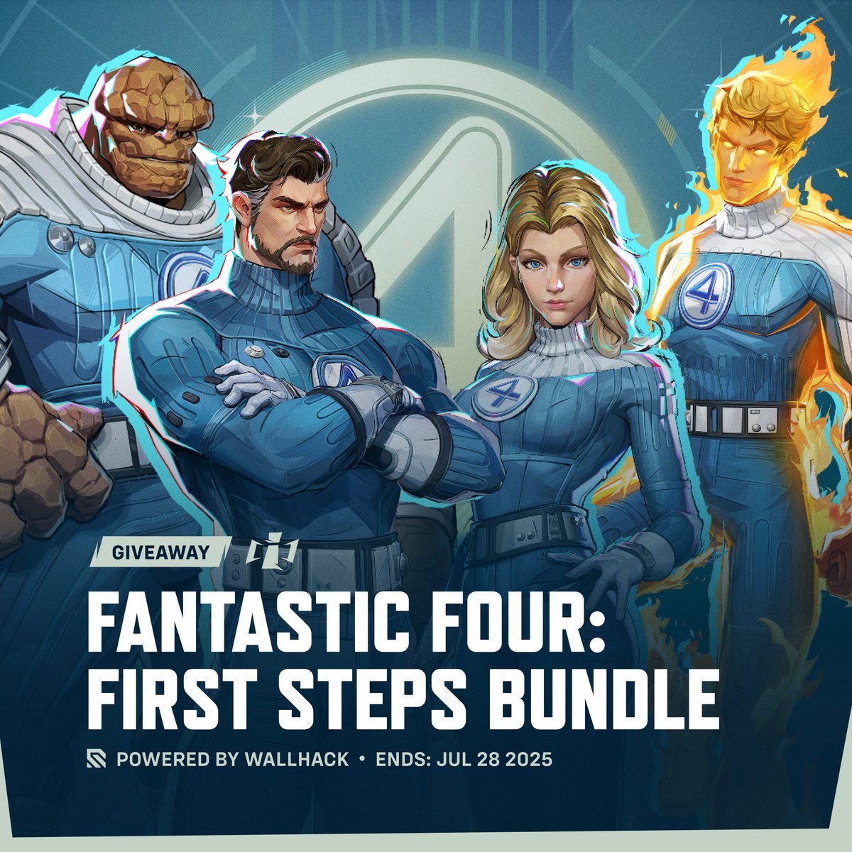 RivalsIntel's tweet image. 4️⃣ First Steps Bundle Giveaway 4️⃣
Get the Fantastic Four Skins in #MarvelRivals!
👤 Follow @WallhackHQ & @RivalsIntel
🔁 Retweet & Like this post
🤍 Ends: July 28 2025!