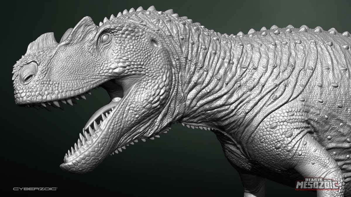Beast_SculptKit's tweet image. It&apos;s comic con weekend, and in the spirit of new action figure/ collectible reveals, here is the first look at the sculpt for the highly-requested Ceratosaurus nasicornis! Release and preorder info is still TBD, but expect to see it in 2026! Amazing sculpt work by @RaulRamosArt