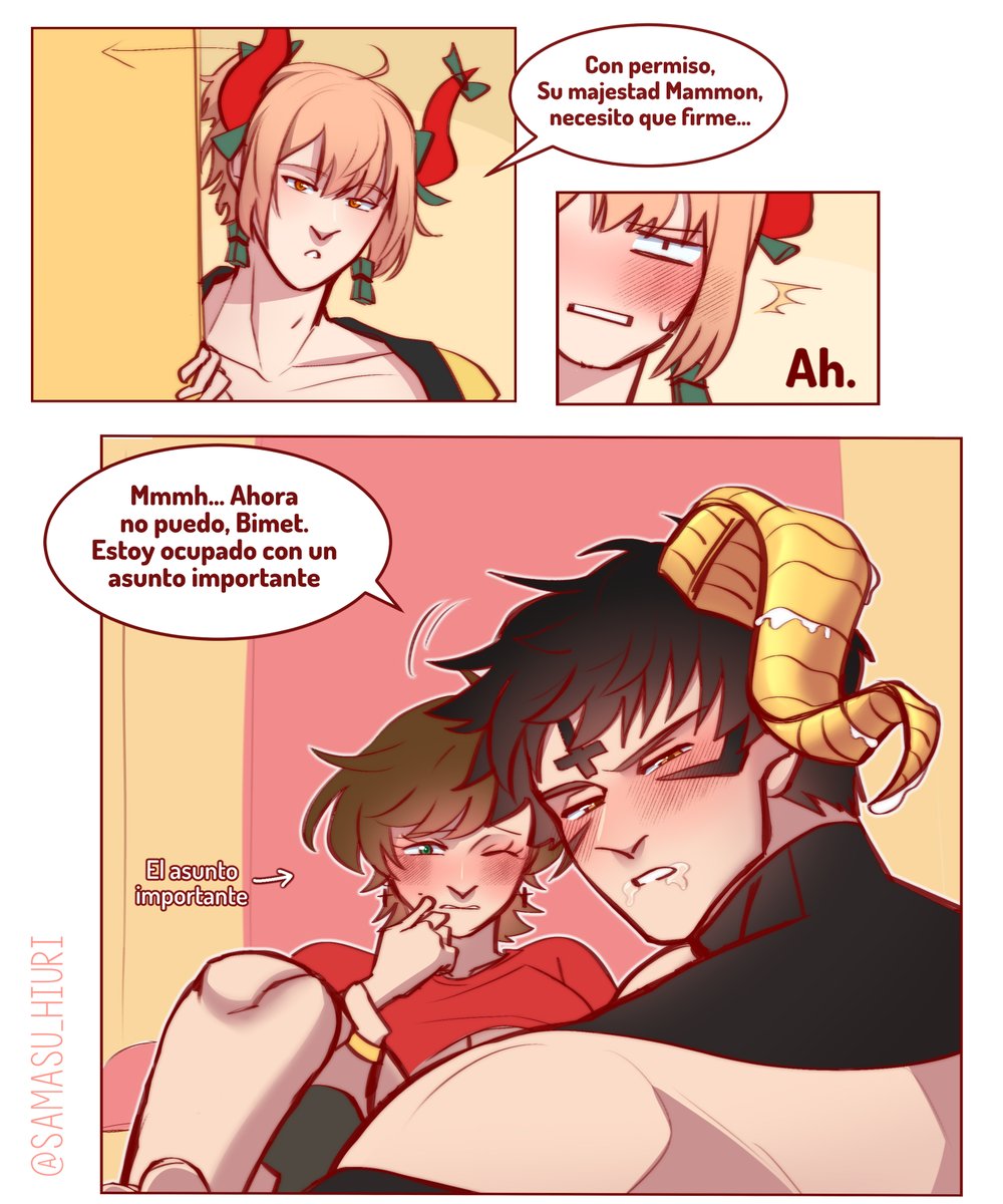 Samasu_Hiuri's tweet photo. La gente lo pide, yo se lo doy 💛😳

#Whatinhellisbad #mammon #whb #whbmammon #anime #draw #fanart https://t.co/wpi3V9DR3f
