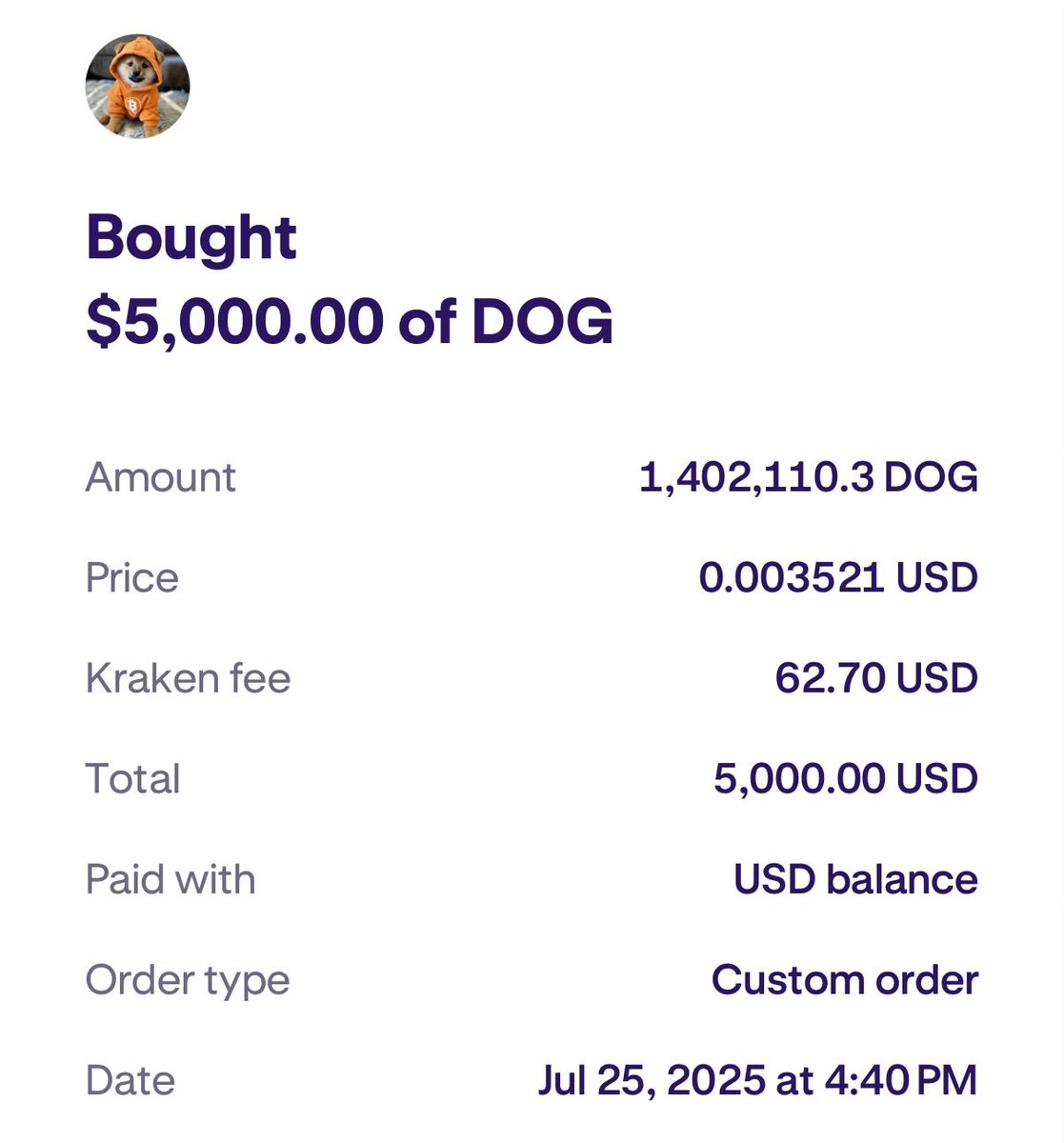 Bruidbtc's tweet image. Dips are for buying. While you panic sold I increased my $DOG bag. 

See you on the moon guys.