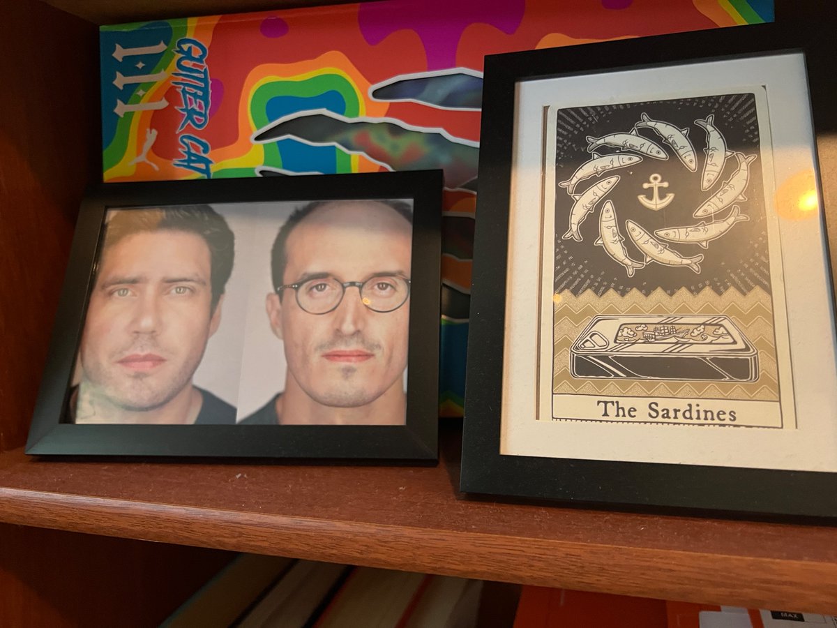 ape3809's tweet image. I see lots of people posting this photo of @CryptoGarga and @GordonGoner , but how many of you have it up in your house? And have had to explain to your family which “relatives” they are? I love the Founders.