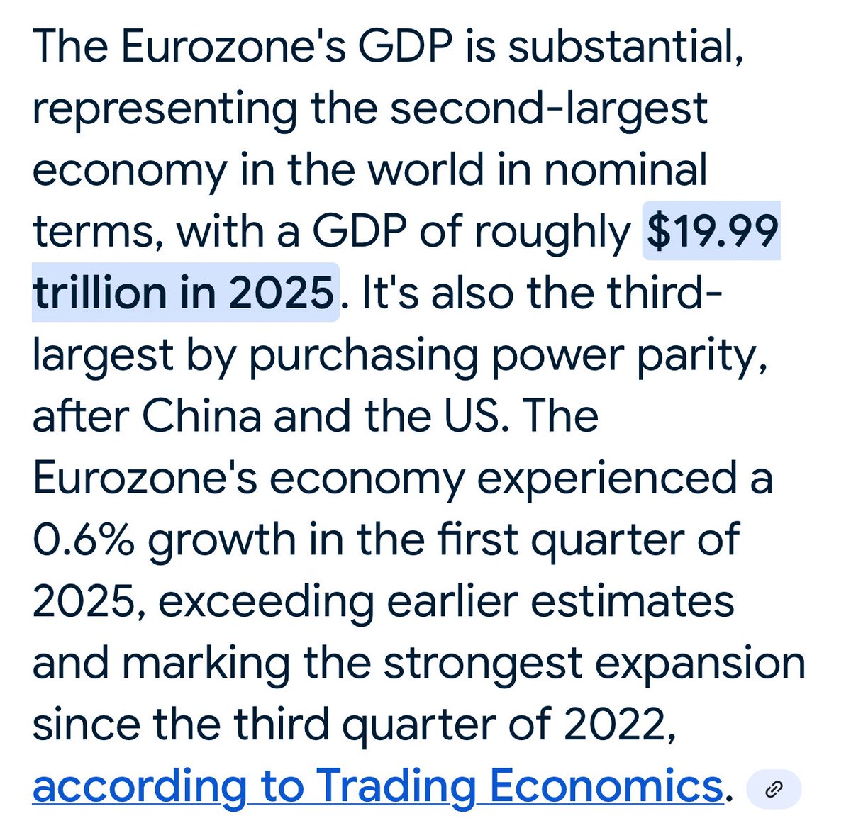 For perspective: