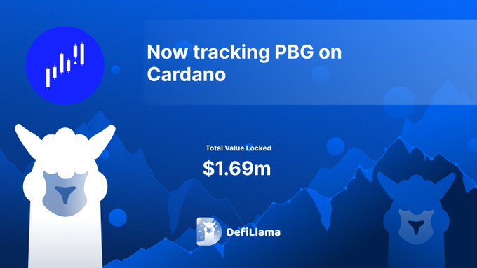 DefiLlamaがCardano上のPBGトークンを1.69百万ドルのTotal Value Lockedで追跡