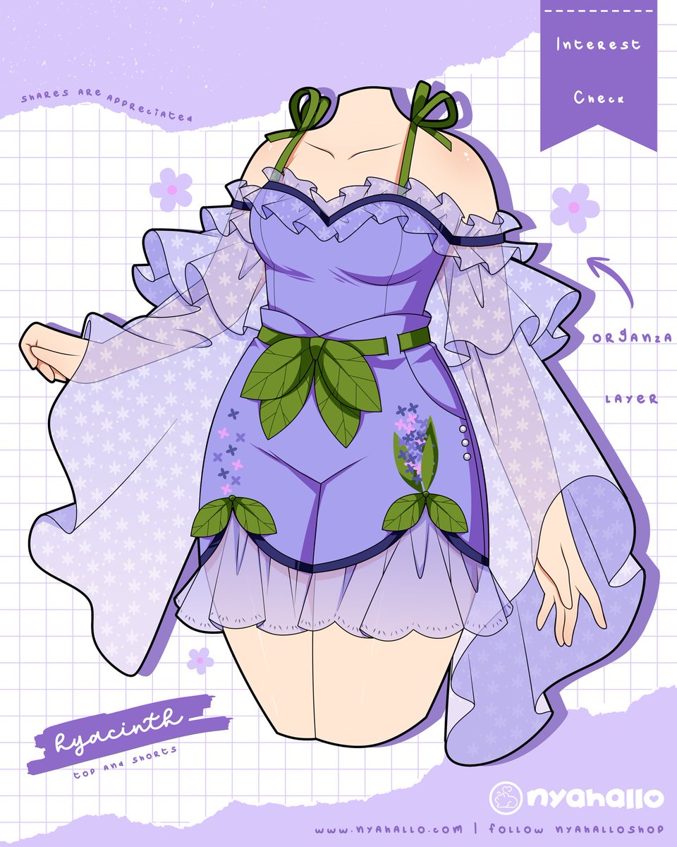 NyahalloShop's tweet image. Hyacinth shorts & top πͺ»πͺ» Lighter or darker?