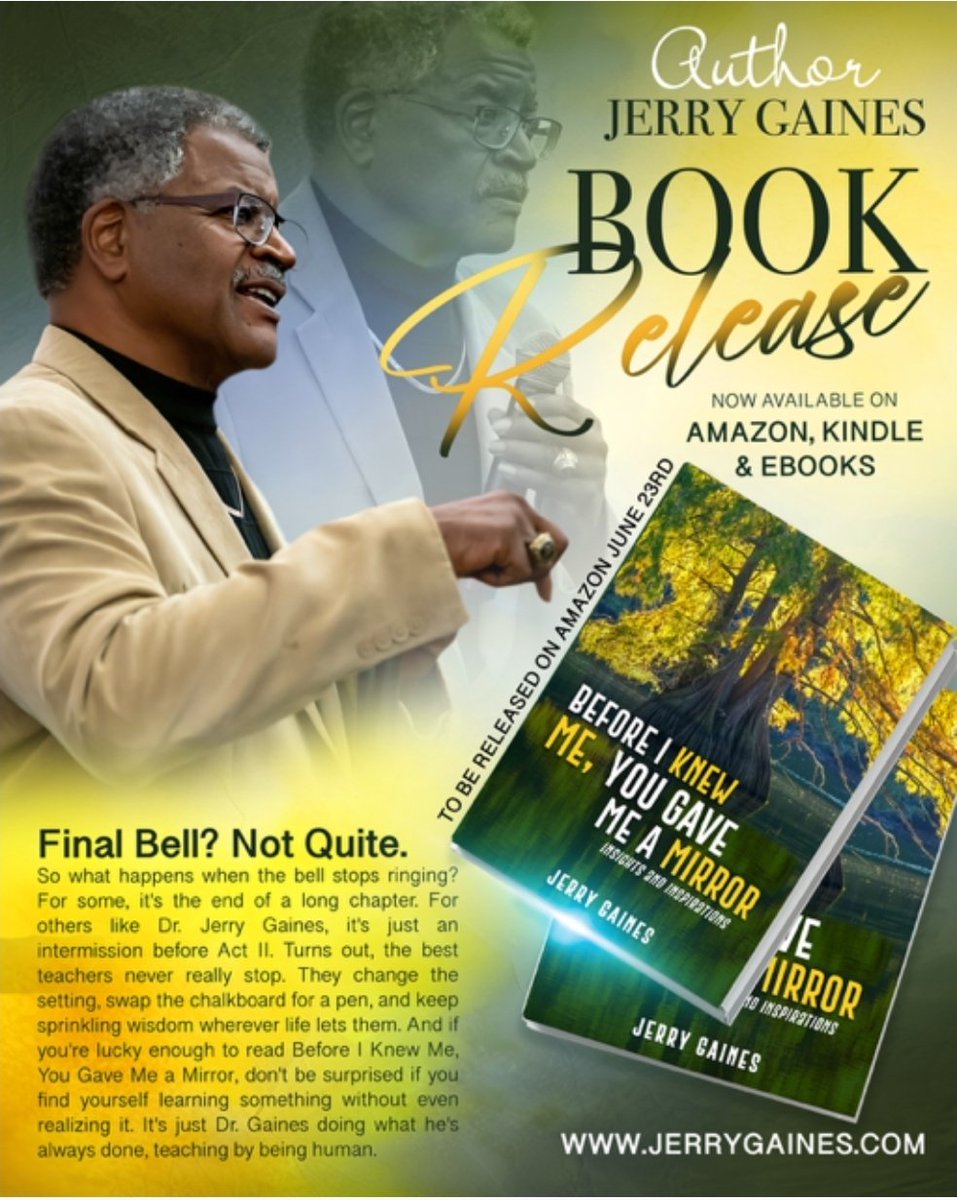 LHRubama's tweet image. Jerry Gaines, who was the first Black scholarship athlete at Virginia Tech, just released his second book, “Before I Knew Me, You Showed Me a Mirror.” It explores life today using his personal reflections and insights to both comfort and stimulate.