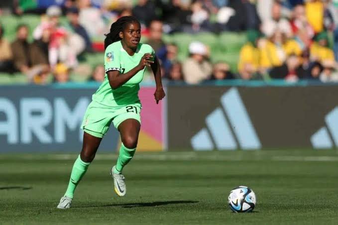 genakhena's tweet image. Super Falcons captain, Rasheedat Ajibade has done so well in the Women Africa Football Cup of Nations in Morocco. With 3 Woman of the Match awards, she will win the tournament MVP. Hats off for Mummy GO.
What are your thoughts about Esther Okoronkwo, the Super Falcons forward?