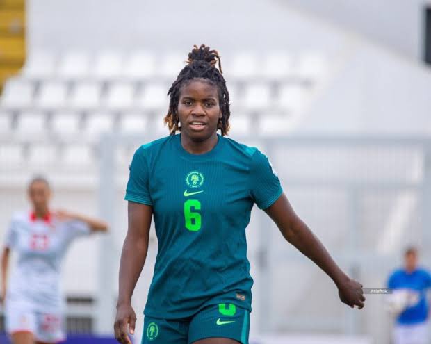 genakhena's tweet image. Super Falcons captain, Rasheedat Ajibade has done so well in the Women Africa Football Cup of Nations in Morocco. With 3 Woman of the Match awards, she will win the tournament MVP. Hats off for Mummy GO.
What are your thoughts about Esther Okoronkwo, the Super Falcons forward?