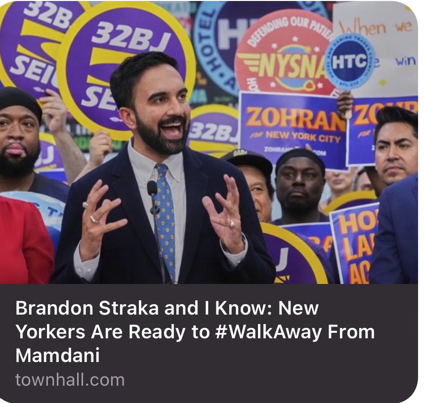 Brandon Straka #WalkAway (@brandonstraka) on Twitter photo “Democratic socialism is just the gateway drug to full‑blown communism—and I will not allow it to take hold in New York.”
📰 Read the full piece (comments) by <a href="/GregoryLyakhov/">Gregory Lyakhov</a> on Townhall, featuring my insights on why New Yorkers are ready to #WalkAway from Zohran Mamdani’s “Democratic socialism is just the gateway drug to full‑blown communism—and I will not allow it to take hold in New York.”
📰 Read the full piece (comments) by <a href="/GregoryLyakhov/">Gregory Lyakhov</a> on Townhall, featuring my insights on why New Yorkers are ready to #WalkAway from Zohran Mamdani’s
