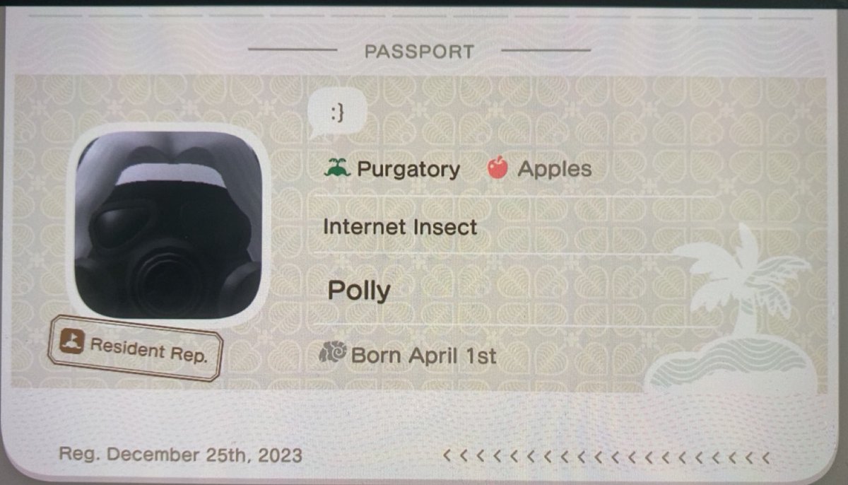 polly_anthera's tweet image. chat rate the acnh passport pic