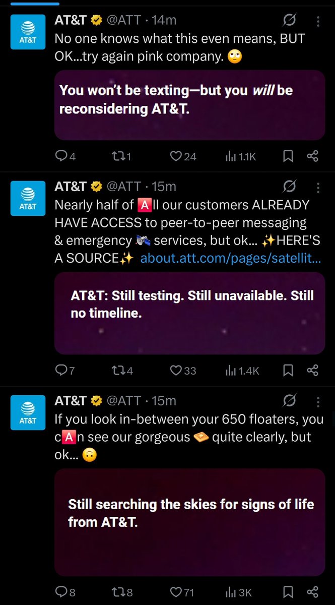 peterlindmark's tweet image. $ASTS There are signs. AT&T uses 🅰️ to mark against the Pink Company and their use of 650 floaters