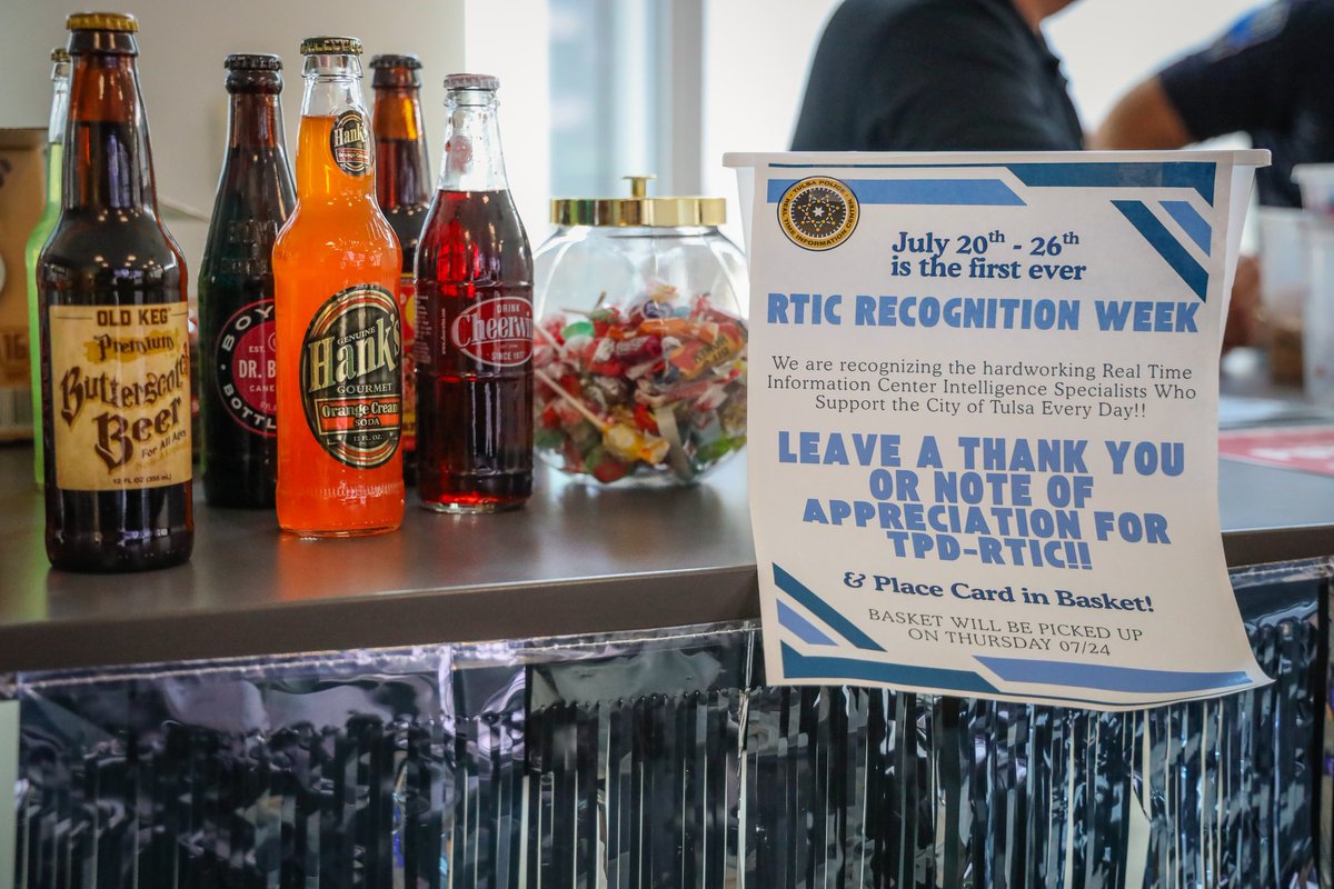 TulsaPolice's tweet image. NATIONAL REAL-TIME CRIME CENTER RECOGNITION WEEK

This week marks the first-ever Real-Time Crime Center (RTCC) Recognition Week, and we want to take a moment to showcase the Tulsa Police Real Time Information Center (RTIC).

Led by the National Real-Time Crime Center Association,…