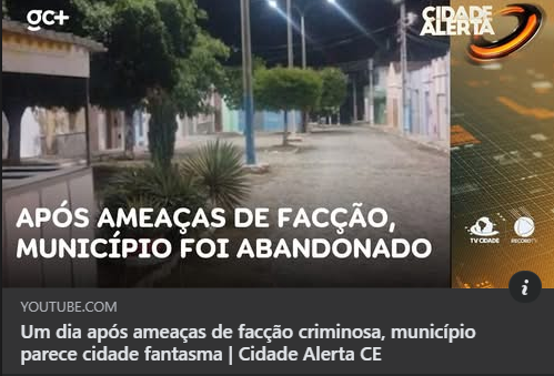 SensoCrtico1's tweet image. No ceará uma cidade virou fantasma após moradores serem obrigados a sair de suas casas. Postos de saúde, igrejas,bares,comércios e casas residências estao totalmente abandonadas após ordem para que todos da pequena cidade fosse embora.

youtu.be/oA3dhGDTANo?si…