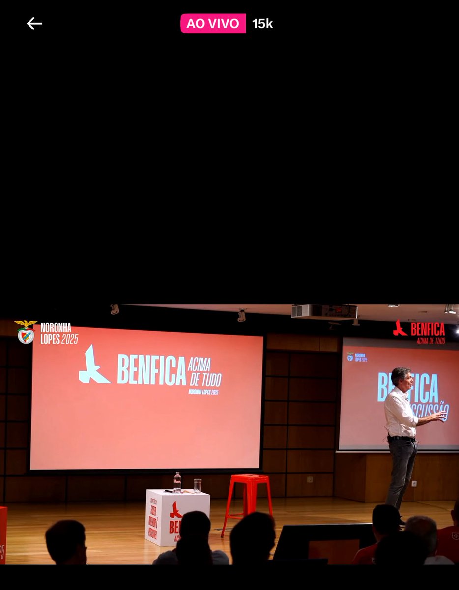 vasco_mendonca's tweet image. 15 mil pessoas a ouvir o próximo presidente do Sport Lisboa e Benfica.