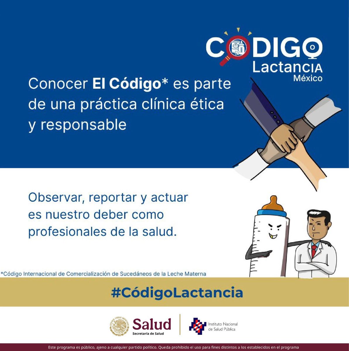 inspmx's tweet image. #CódigoLactancIA es una herramienta que usa IA para monitorear el cumplimiento del Código Internacional de Comercialización de Sucedáneos de la Leche Materna y frenar la publicidad de fórmulas y sucedáneos de leche materna
Regístrate para la presentación: forms.office.com/Pages/Response…