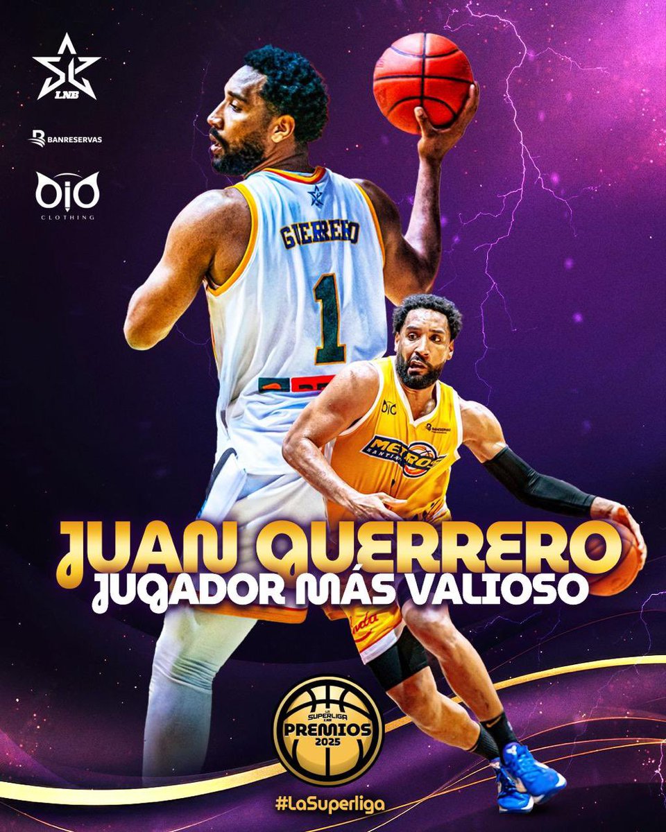 lnbrd's tweet image. Cuando hablamos de dominio, hay que mencionar su nombre 😮💨
Juan Guerrero se adueña del premio al Jugador Más Valioso de la temporada 2025 de #LaSuperLiga 🏆
¡Imparable todo el torneo!
#LNB #LaSuperLiga