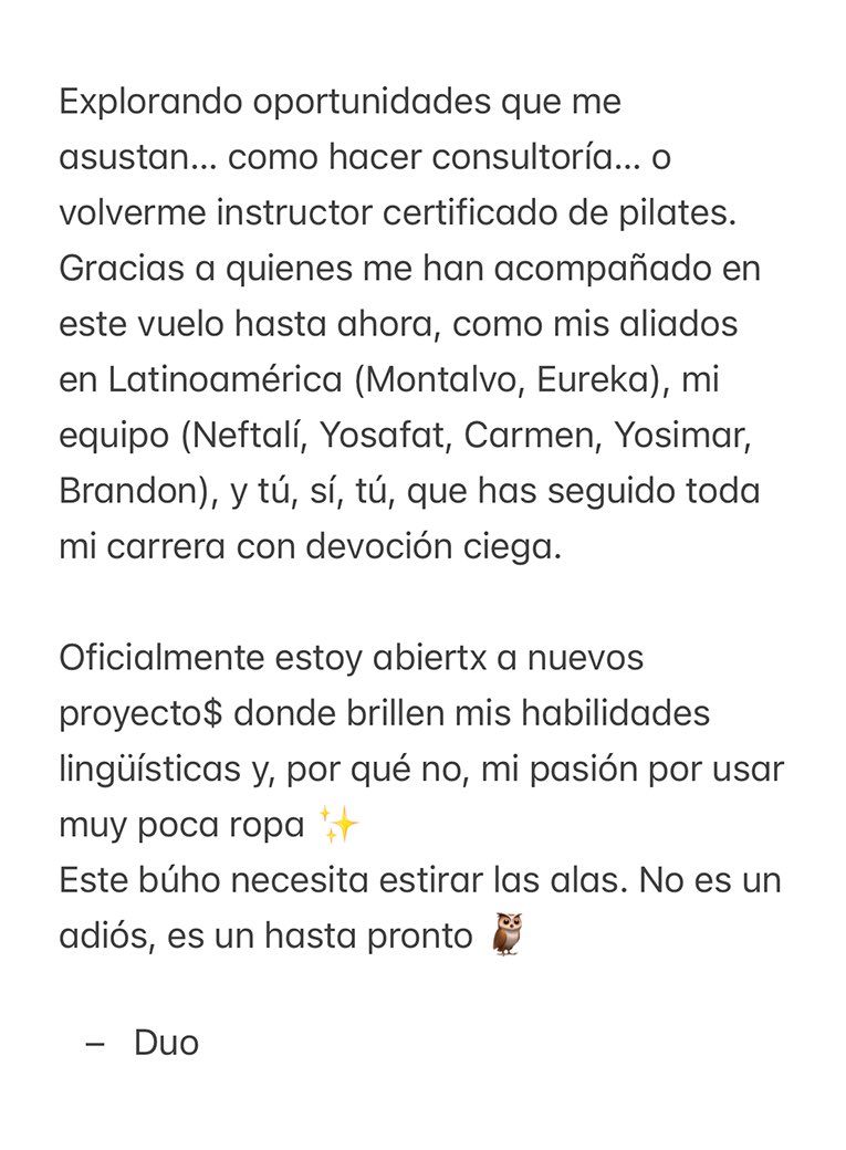 duolingoespanol's tweet photo. 🚨ANUNCIO IMPORTANTE 🚨
Muchas gracias por todo. 💚 https://t.co/xTbUOUVSbf