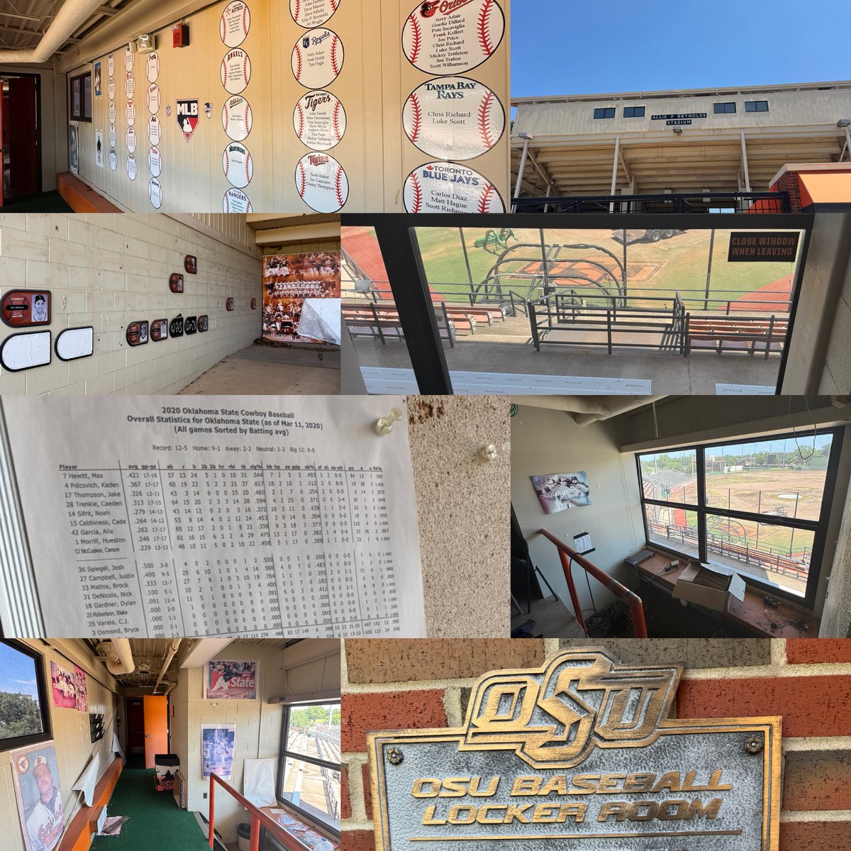 Micah_CBC's tweet image. 🚨ABANDONED BALLPARK🚨
Allie P. Reynolds Stadium
Home of @OSUBaseball from 1981-2020.
Finding old media guides, stat sheets from the last game before the COVID-19 Pandemic shut the season down, and an understanding of the history of OSU Baseball was EPIC.