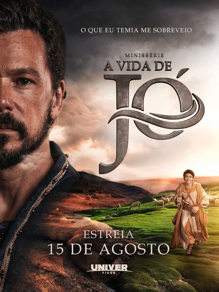 IgrejaUniversal's tweet image. &quot;O que eu temia me sobreveio&quot; — um ensinamento para a vida em apenas uma frase... Imagina o que vamos aprender com a história toda em #AVidadeJó, a minissérie que está chegando em 15 de agosto 😎 no univervideo.com.