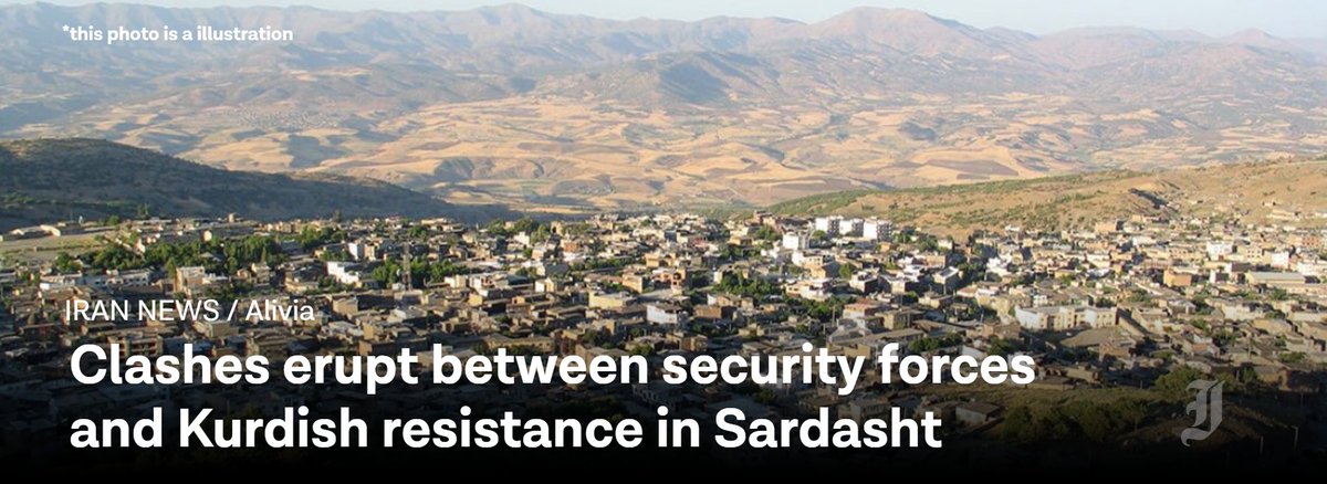 tzvai_tracker's tweet image. 🇮🇷⭕️According to local reports, clashes erupted tonight in the area of Sardasht in western Iran between Kurdish and Iranian forces. According to Hengaw, one member of the Iranian security forces was killed and two were injured as a result of the fighting.
#Breaking #Iran