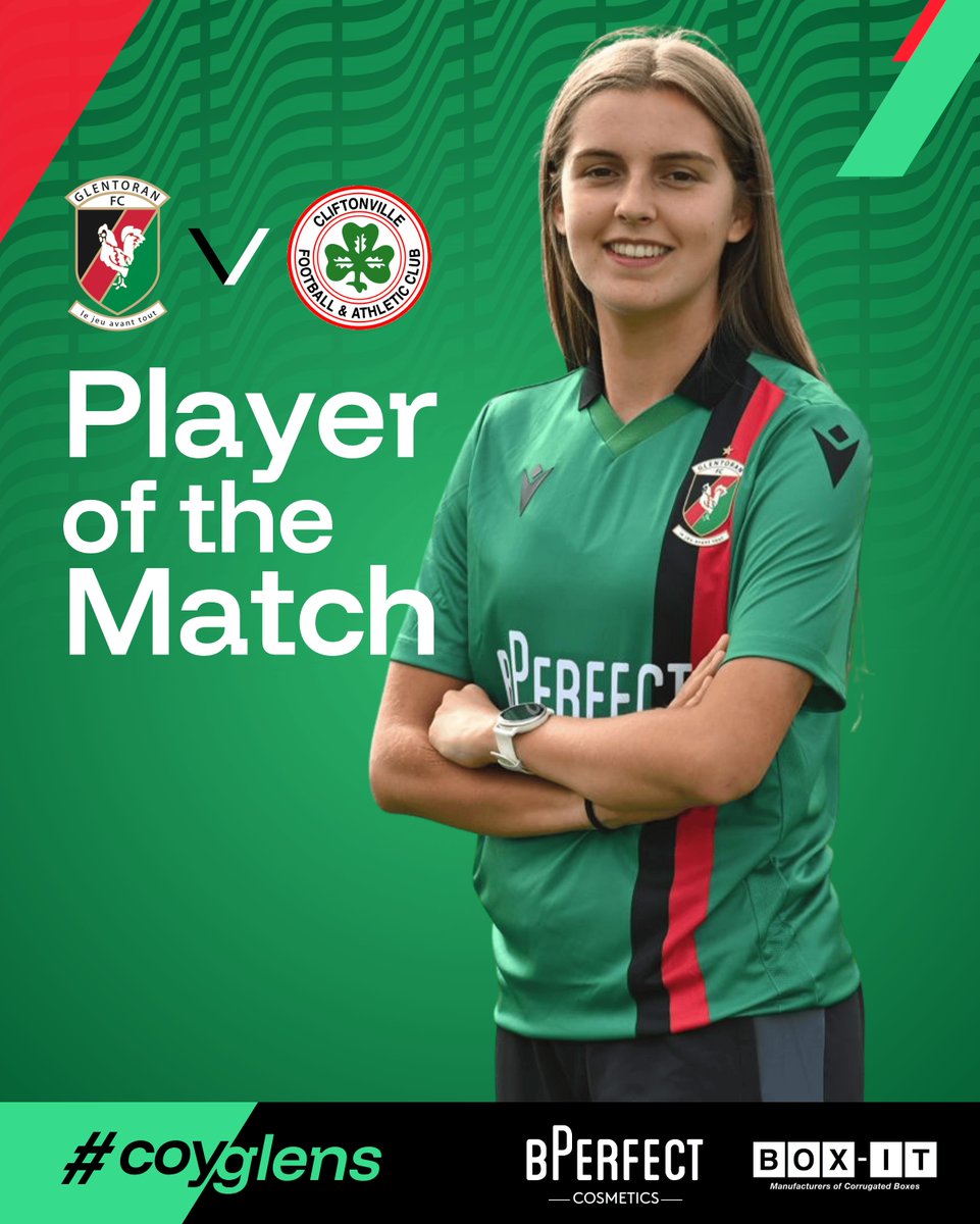 Glentoran Women (@glentoranwomen_) on Twitter photo ๐ฃ๐น๐ฎ๐๐ฒ๐ฟ ๐ผ๐ณ ๐๐ต๐ฒ ๐ ๐ฎ๐๐ฐ๐ต
Congratulations to Faye Loughran on winning tonights Player of the Match Award, chosen by one of our match partners - All Things Glentoran.
Not the result we wanted, but a solid debut from Faye with plenty more to come ๐ช
#COYGlens ๐ฃ๐น๐ฎ๐๐ฒ๐ฟ ๐ผ๐ณ ๐๐ต๐ฒ ๐ ๐ฎ๐๐ฐ๐ต
Congratulations to Faye Loughran on winning tonights Player of the Match Award, chosen by one of our match partners - All Things Glentoran.
Not the result we wanted, but a solid debut from Faye with plenty more to come ๐ช
#COYGlens