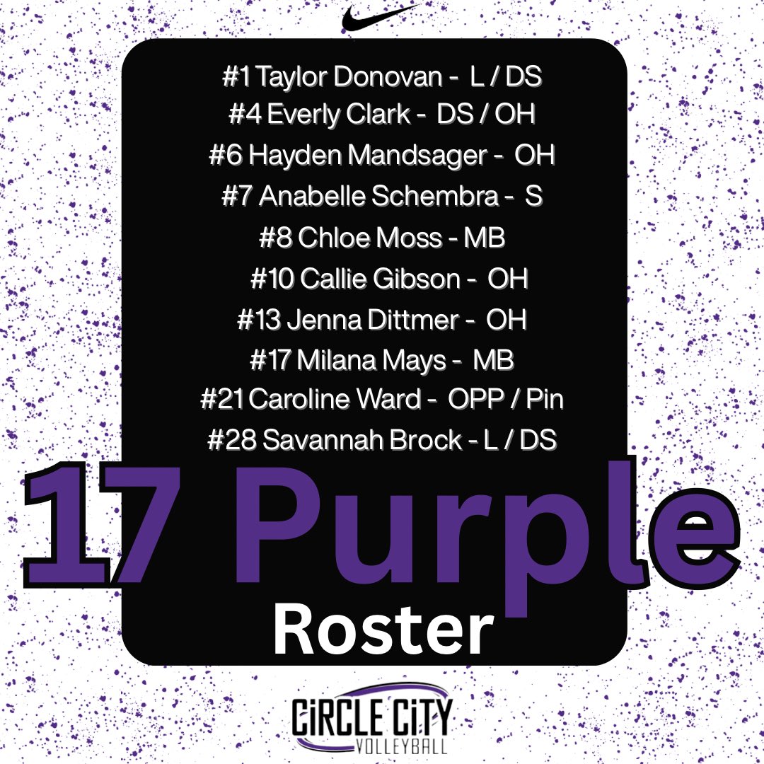 circlecityvbc's tweet image. Introducing our 17’s rosters for the upcoming club season! 🔥 We can’t wait to get the season underway and see all of these teams have amazing seasons! 🤩 #CircleCityElite