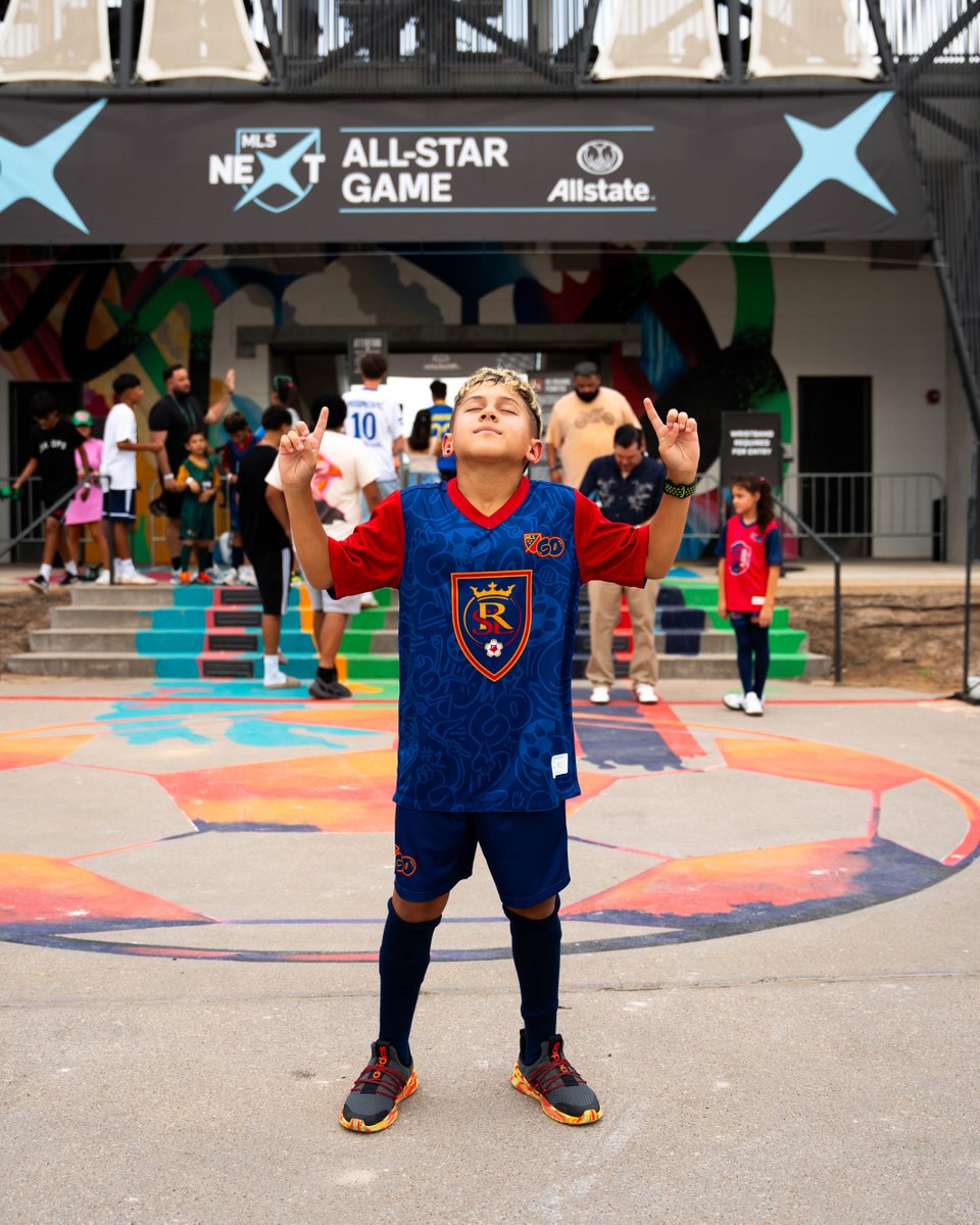That feeling when you're wearing your MLS GO jersey... 
ON THE BIG MLS ALL-STAR STAGE! 🔥 
Who's ready to GO next?  
#YouthSoccer #MLSGO  #MLSNEXT