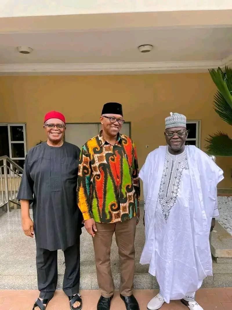 POMediaCenter's tweet image. It was a busy networking Friday for tireless H.E @PeterObi, in Abuja today, as he visited former FCT Minister Mallam Nasir El Rufai, former Niger State Governor Babangida Aliyu and his 2023 Vice Presidential candidate Dr Datti Baba-Ahmed,
All meetings ended in joyful smiles,…