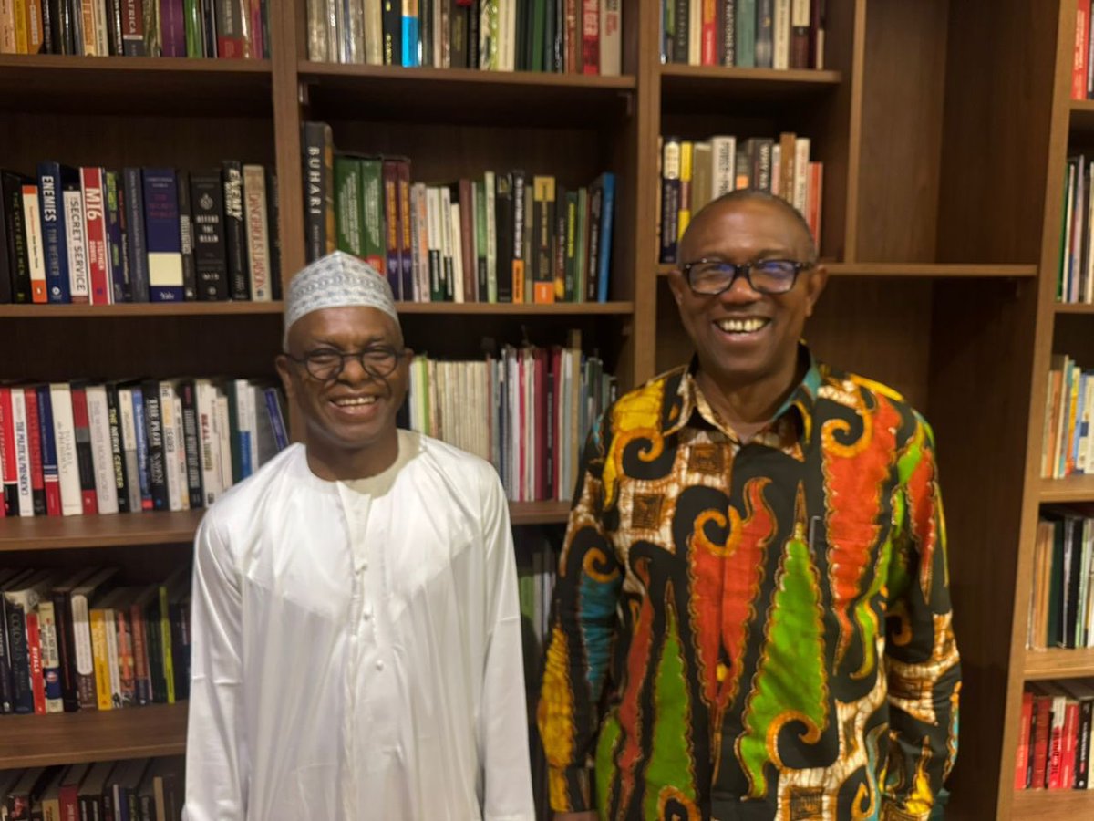 POMediaCenter's tweet image. It was a busy networking Friday for tireless H.E @PeterObi, in Abuja today, as he visited former FCT Minister Mallam Nasir El Rufai, former Niger State Governor Babangida Aliyu and his 2023 Vice Presidential candidate Dr Datti Baba-Ahmed,
All meetings ended in joyful smiles,…