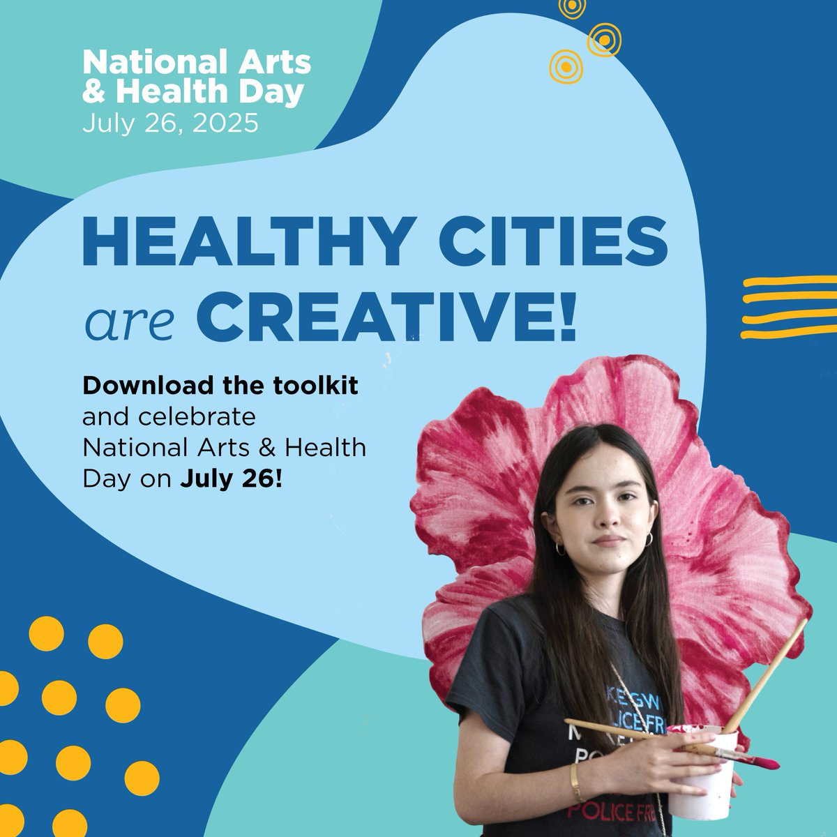 County Health Rankings & Roadmaps (@chrankings) on Twitter photo Participating in the arts can build cohesion and help us heal and thrive. Join the <a href="/leagueofcities/">National League of Cities</a> by highlighting how the arts contribute to your community as a part of National Arts & Health day. bit.ly/4memwCR #ArtsHealthDay25 Participating in the arts can build cohesion and help us heal and thrive. Join the <a href="/leagueofcities/">National League of Cities</a> by highlighting how the arts contribute to your community as a part of National Arts & Health day. bit.ly/4memwCR #ArtsHealthDay25