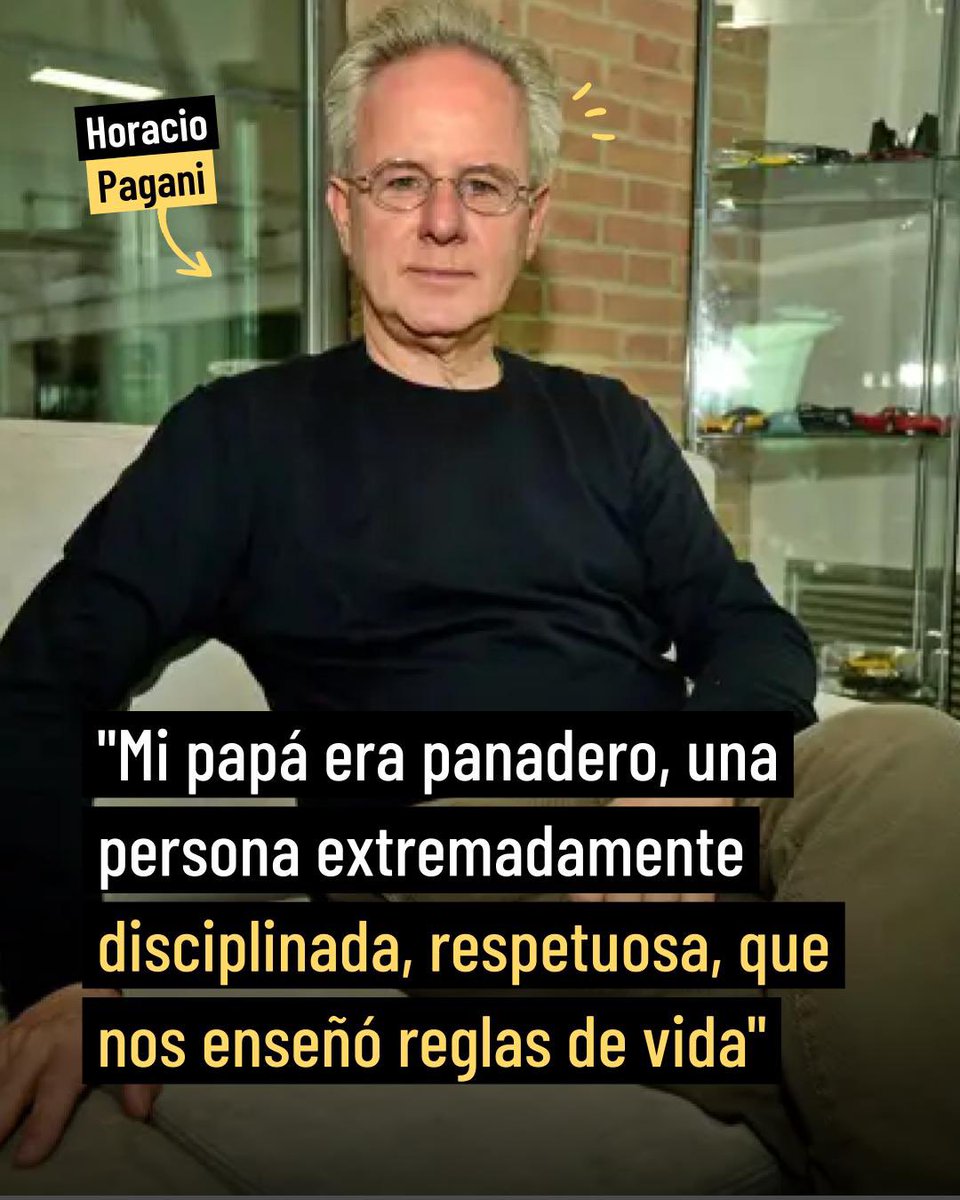 Talentoargen's tweet image. "Horacio Pagani"
Por la importancia que tuvo el padre del diseñador santafesino a la hora de encarar su carrera profesional.