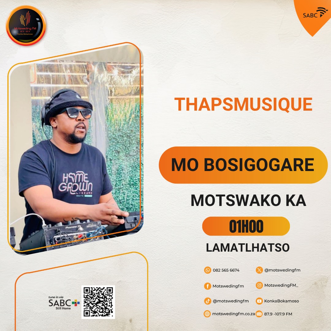 motswedingfm's tweet image. #Bosigogare le Boitumelo "Mizer" Mafole
☎️: 082 565 6674
🖥️: motswedingfm.co.za
SABC +: sabcplus.com
#MotswedingFM