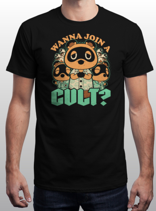 qwertee's tweet image. "Raccoon Island Cult" is today's tee on qwertee.com RePost for a chance at a FREE TEE!