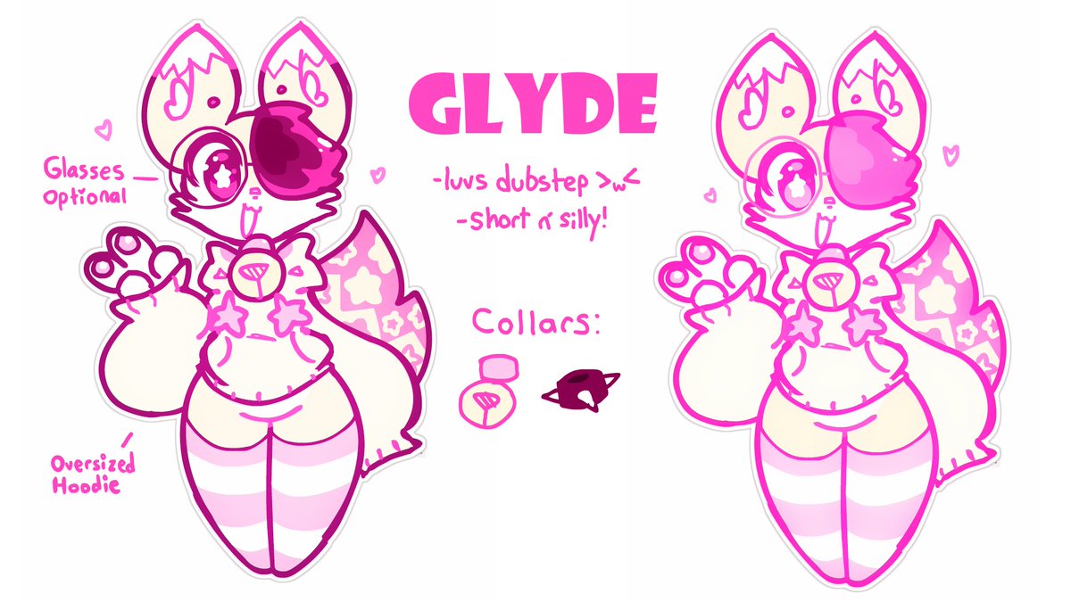 GlydeDaGamer's tweet image. new reference sheet i made for Art Fight !! &amp;gt;o&amp;lt;