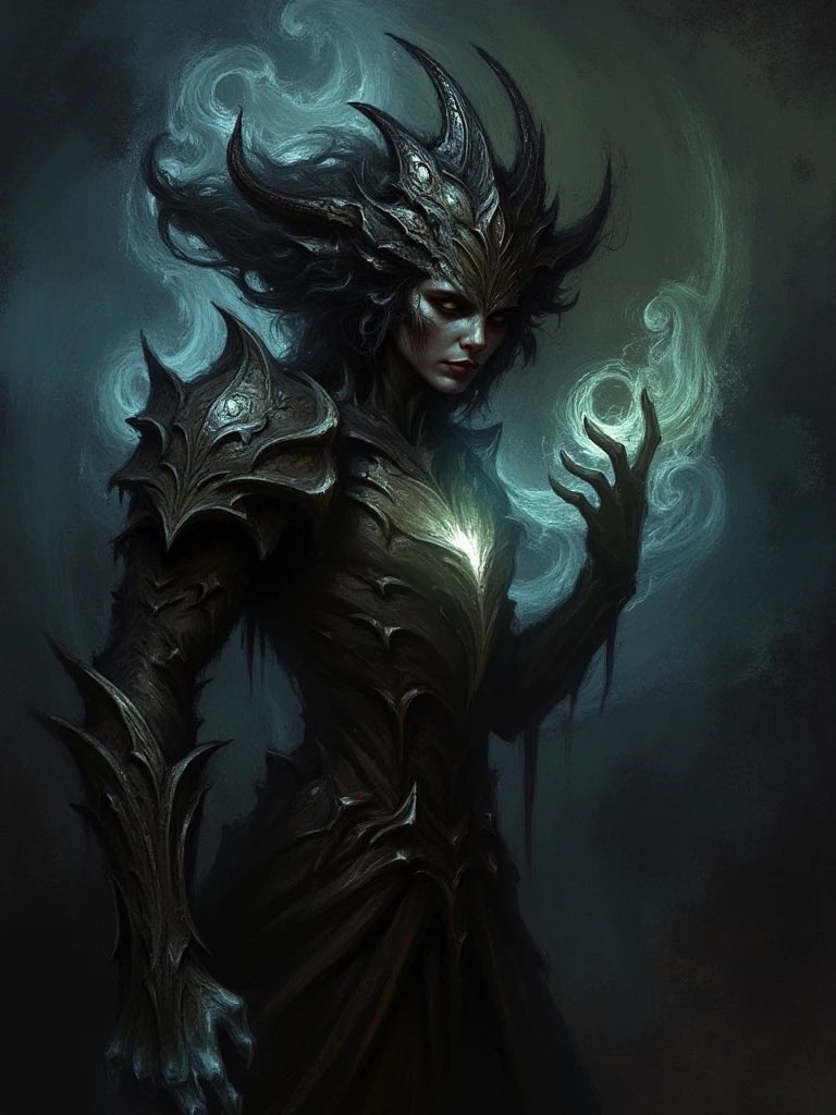 Loon26's tweet image. Dark magic. 
#AIartists #AIArtistCommunity #Ai #AIArtwork #AIArtGallery #dark #magic #sorceres #surrealart #3D #design #INSTAGRAM #classic #cool #portrait