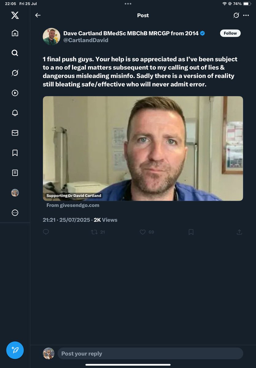ParaPaul78's tweet image. You’re subject to everything you deserve and more. You’re a stain on the medical community and your imprisonment will be justified. And take that rancid scrotum look off of your face