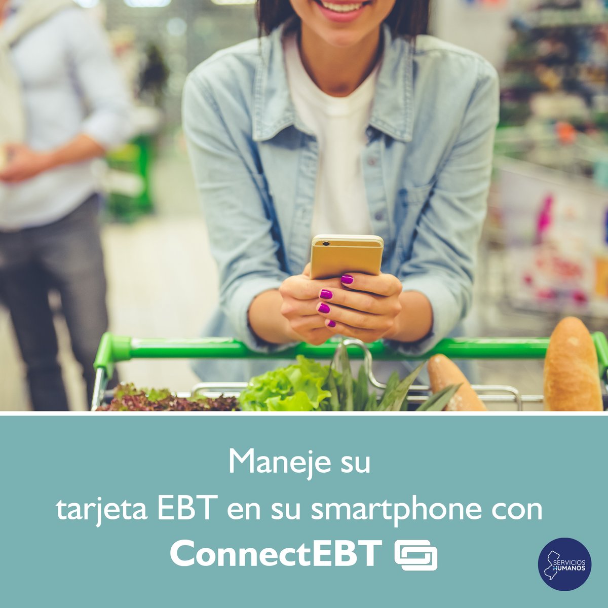 NJDHS's tweet image. 📱Si usted está inscrito en SNAP o Work First NJ, ahora usted puede descargar la aplicación móvil ConnectEBT para manejar su tarjeta EBT en su dispositivo electrónico.
La aplicación es gratuita y está disponible para descargarla en la aplicación Apple App Store y Google Play.