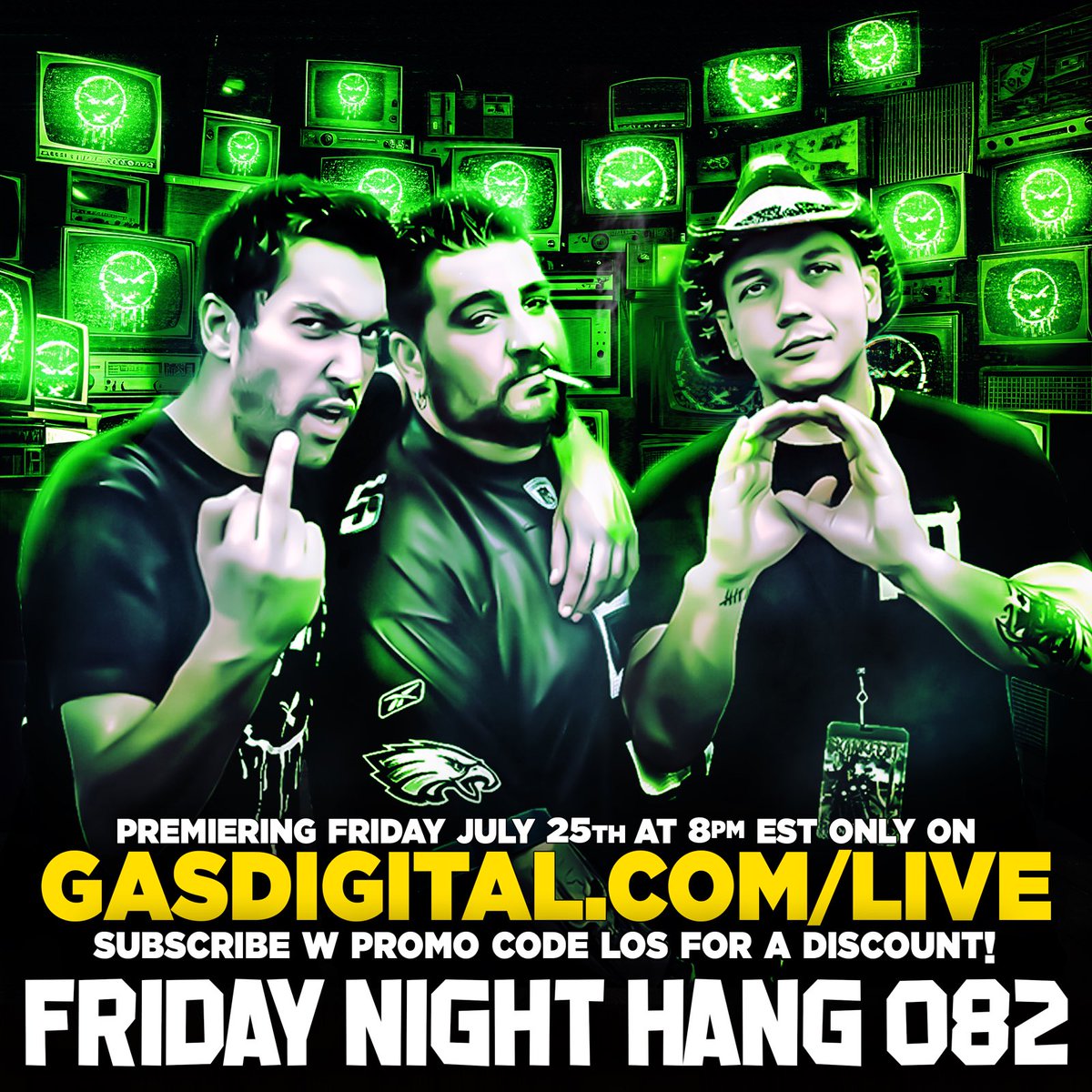 LegionOfSkanks's tweet image. ALL NEW #LegionOfSkanks #FridayNightHang tonight at 8PM E for @gasdigital subscribers ONLY!
•
•
Create a #GaSDigital profile w/ promo code LOS and get discounted full access!
@bigjayoakerson @luisjgomez @ComicDaveSmith