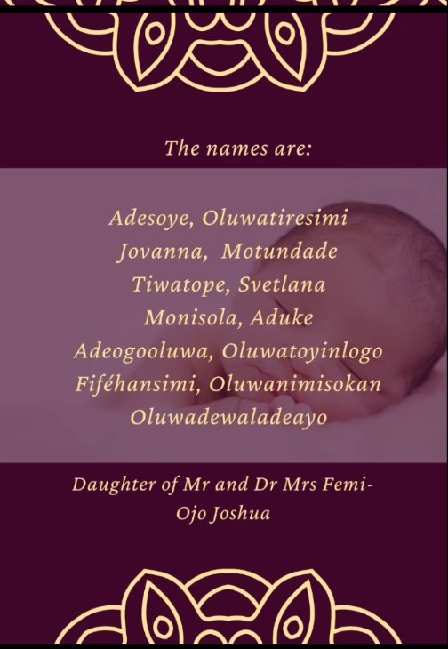 pheracious's tweet image. 12:07:25
The day we welcomed our JOVANNA.
We are so grateful for this cute miracle.
🤍♥️❤️🧡🤎💜💙💚