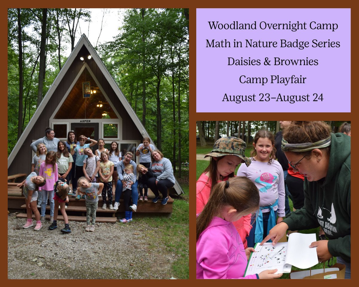 🌲 Woodland Overnight Camp, where math meets the great outdoors! 💚 Join us at Camp Playfair, nestled on the beautiful shores of Lake Huron, for one of your favorite overnight experiences—now with a brand-new twist! Learn more and REGISTER NOW: bit.ly/46GbzWj