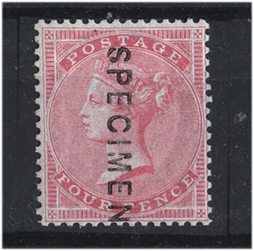 GB 1855 4d medium garter blued glazed paper sg63 Specimen type 2. Superb.
Was £550, buy-it-now £320.  Sale closes Monday 28th.   First come, first served. Just one of the greatly reduced items at stampauctions.co.uk. #stampcollecting #stamp #philatelic #philately #briefmarken