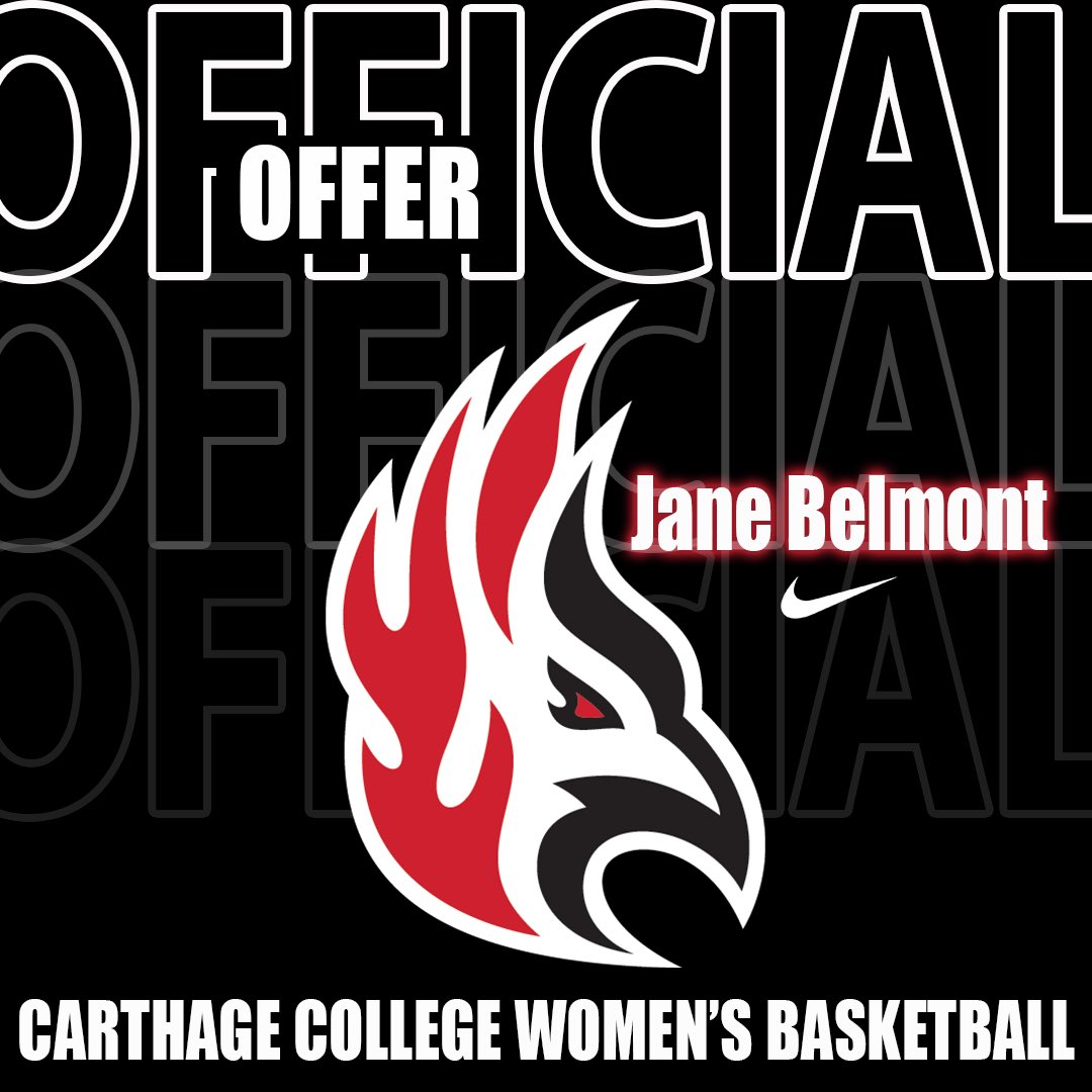 Jane belmont (@janebelmont11) on Twitter photo After an amazing camp today and a great conversation with <a href="/CoachMeganJones/">Megan Jones</a>, I am extremely grateful to have received an offer to play at <a href="/Carthage_WBB/">Carthage WBB</a>! Thank you so much for this opportunity! Go Firebirds!
<a href="/ChiBballAcademy/">Chicago Sky Basketball Academy</a> <a href="/Ahsvikings_gbb/">ahsvikings_gbb</a> After an amazing camp today and a great conversation with <a href="/CoachMeganJones/">Megan Jones</a>, I am extremely grateful to have received an offer to play at <a href="/Carthage_WBB/">Carthage WBB</a>! Thank you so much for this opportunity! Go Firebirds!
<a href="/ChiBballAcademy/">Chicago Sky Basketball Academy</a> <a href="/Ahsvikings_gbb/">ahsvikings_gbb</a>