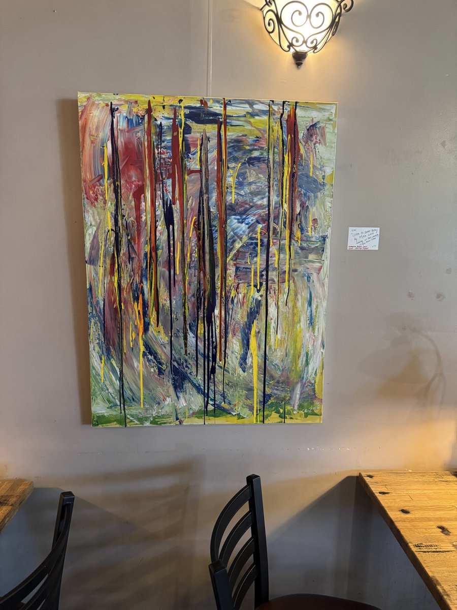 PlumpFun's tweet image. Walked into a local coffee shop down the block . Found some Art .