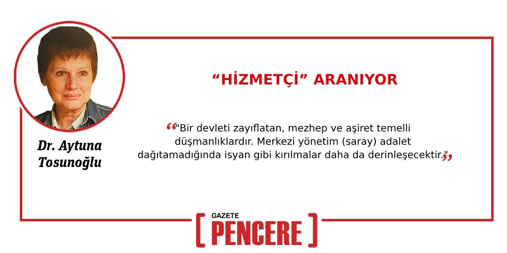“HİZMETÇİ” ARANIYOR

gazetepencere.com/yazarlar/hizme…

Aytuna Tosunoglu, Gazete Pencere için yazdı

<a href="/AytunaT/">Aytuna Tosunoglu</a>