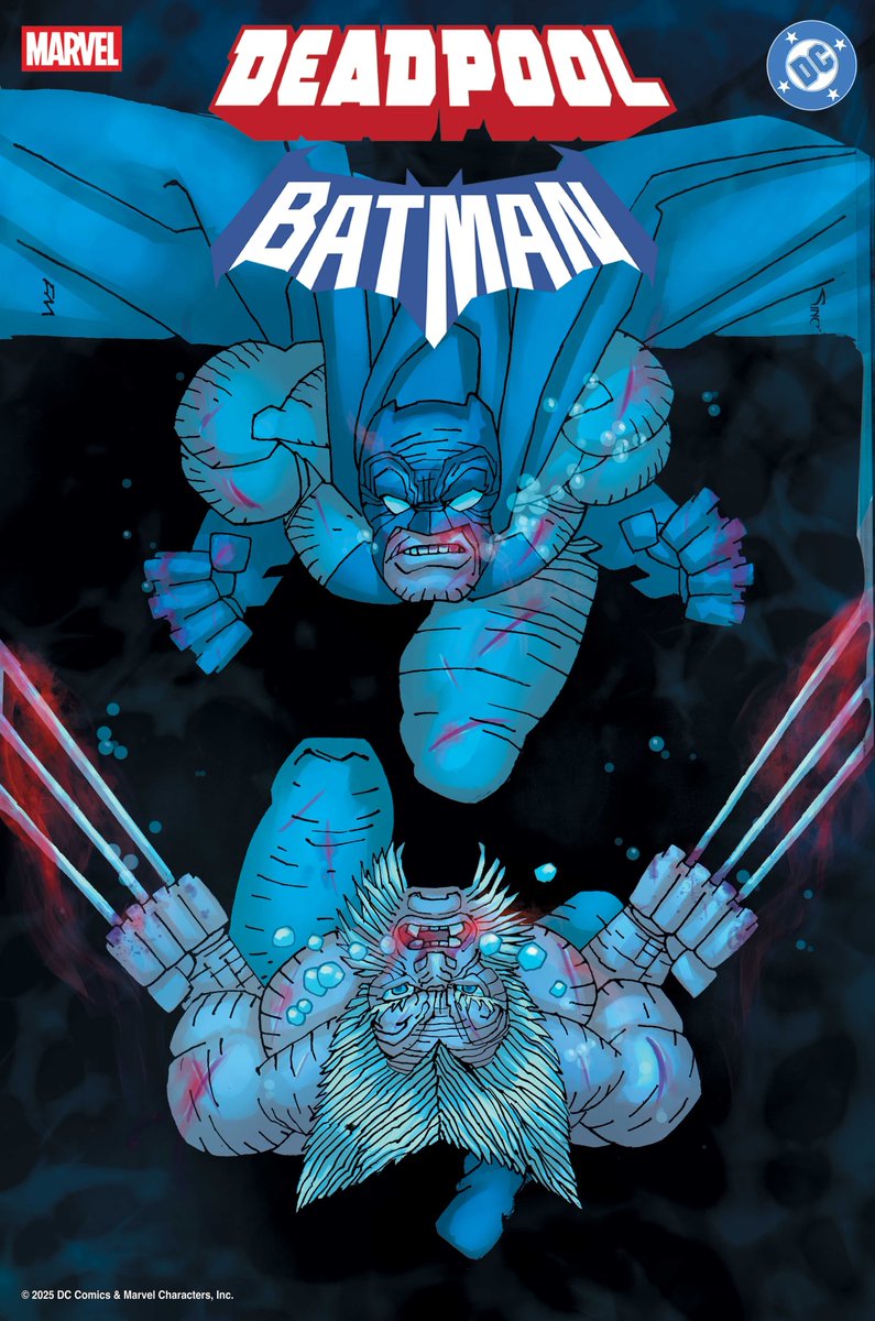 mvlsraff's tweet image. Frank miller is drawing and writing a back up story featuring old man logan and dark knight returns batman