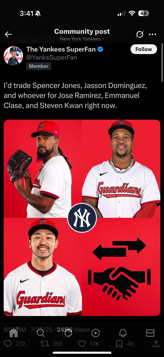 Suspension_10's tweet image. “On a new episode of trading for a teams entire franchise and giving up nothing in return.”  

It gets worse every time I come across a new one @Jared_Carrabis