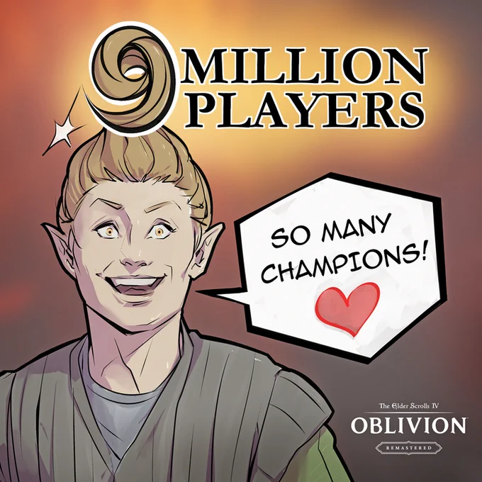 The Elder Scrolls IV: Oblivion Remastered Exceeds 9 Million Players https://t.co/jgYqMGFAgW 