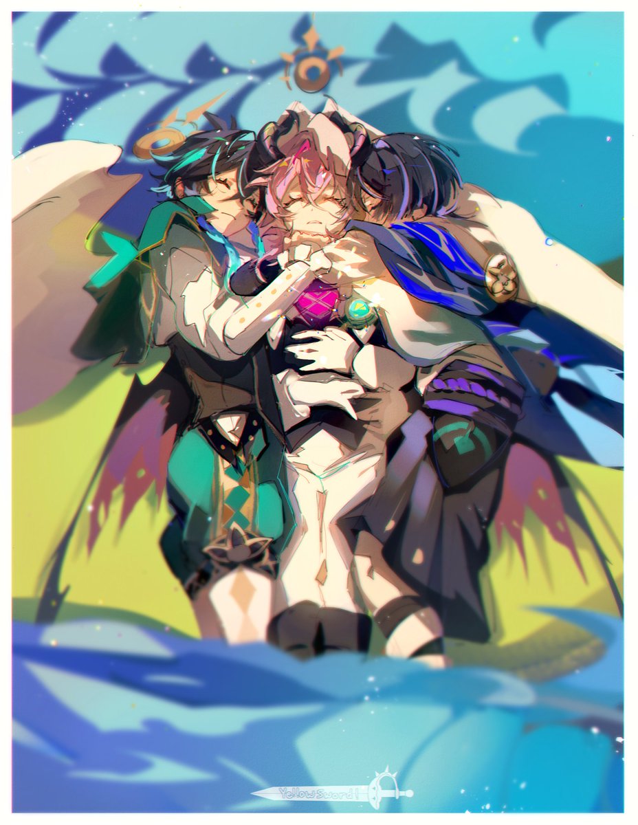 _yellowsword's tweet image. pausing all of my art projects to put them in a fucking pile
#GenshinImpact #venti #Wanderer #scaramouche #Durin #dvalin #scaraven